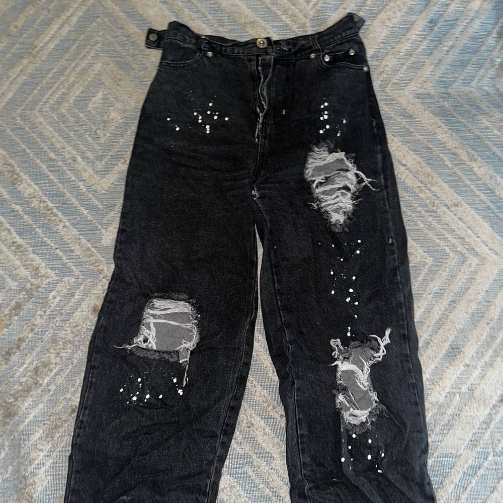 Maniere De Voir Black Relaxed Jeans